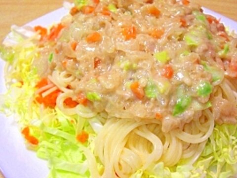 コンソメ野菜スパゲッティ
